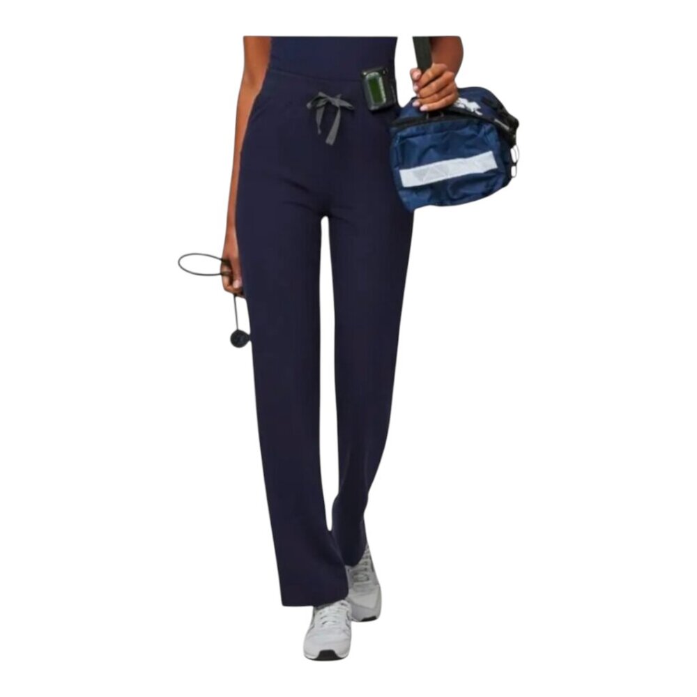 Figs Large Navy High Waisted Livingston Scrub Bottoms